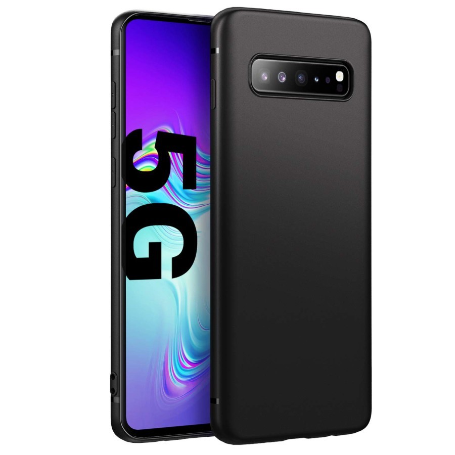 SAMSUNG S10 5G SOFT CASE SLIM MATTE SOFT BLACK DOFF