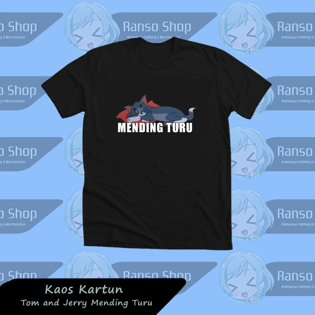 เสื้อยืด Tom and Jerry Meme Mending Turu / เสื้อการ์ตูน Tom and Jerry / เสื้อยืด Tom and Jerry Distr