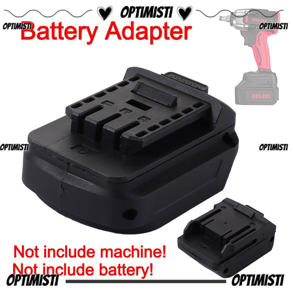 อะแดปเตอร์แบตเตอรี่ OPTIMISTI8E, 2 in 1 ฐานแปลงพลาสติกตัวแปลงแบตเตอรี่ลิเธียม, อะแดปเตอร์เครื่องมือไฟฟ้า 18V ประแจไขควง