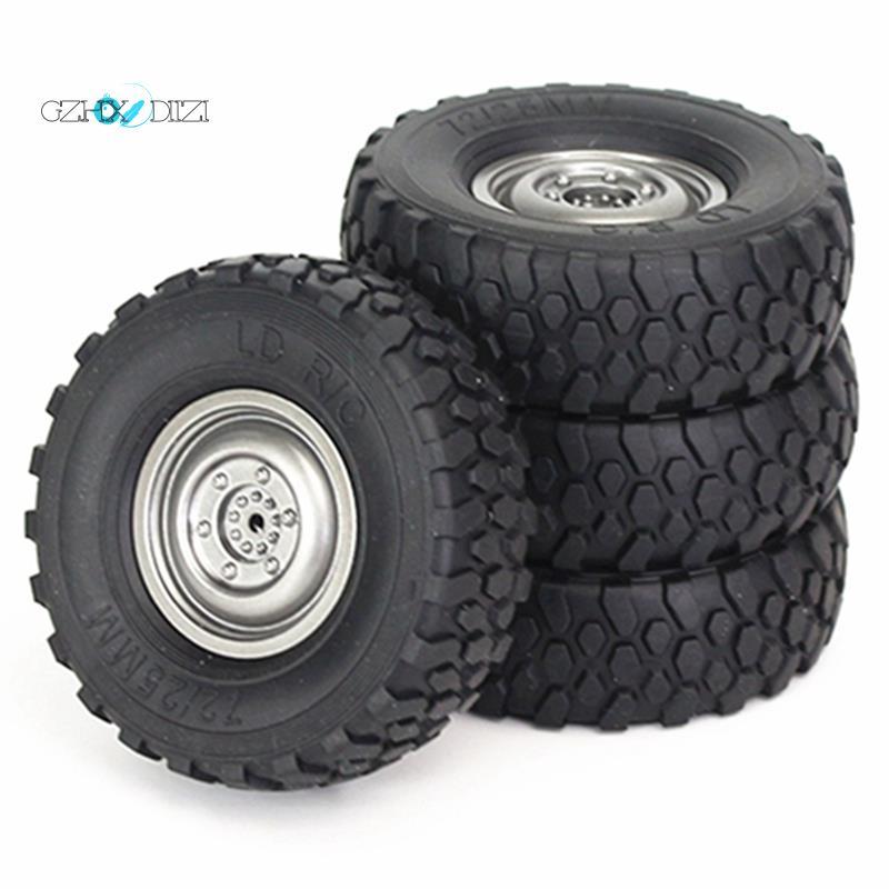 GzhxdiiziMetal Beadlock Wheel RC Crawler Car Rubber Tyre