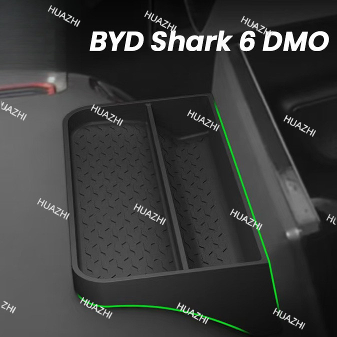 BYD Shark 6 DMO Dashboard Organizer ถาดสําหรับ 2024-2025- Custom Fit กล่องถุงมือน้ํา Goblet Divider 