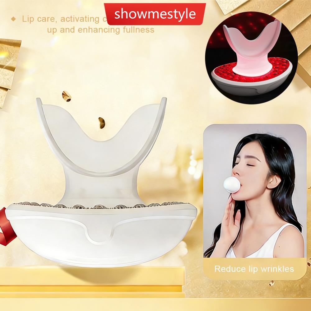 SES Lip Beauty อุปกรณ์ LED เครื่องทําความร้อน Lip Protector อินฟราเรดคอลลาเจน Pouting ริมฝีปากชาร์จ 