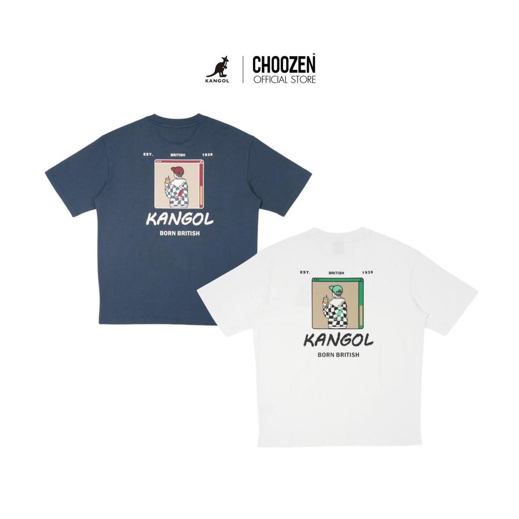 KANGOL T-Shirt เสื้อยืด ทรงโอเวอร์ไซซ์ Unisex มีลาย Kangol 64556002