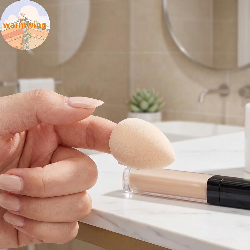 Warmwing Floing พัฟฟองน้ําชุด 5 ชิ้น Cloudy Makeup Fixing คอนซีลเลอร์ Finger Applicators สําหรับการเ