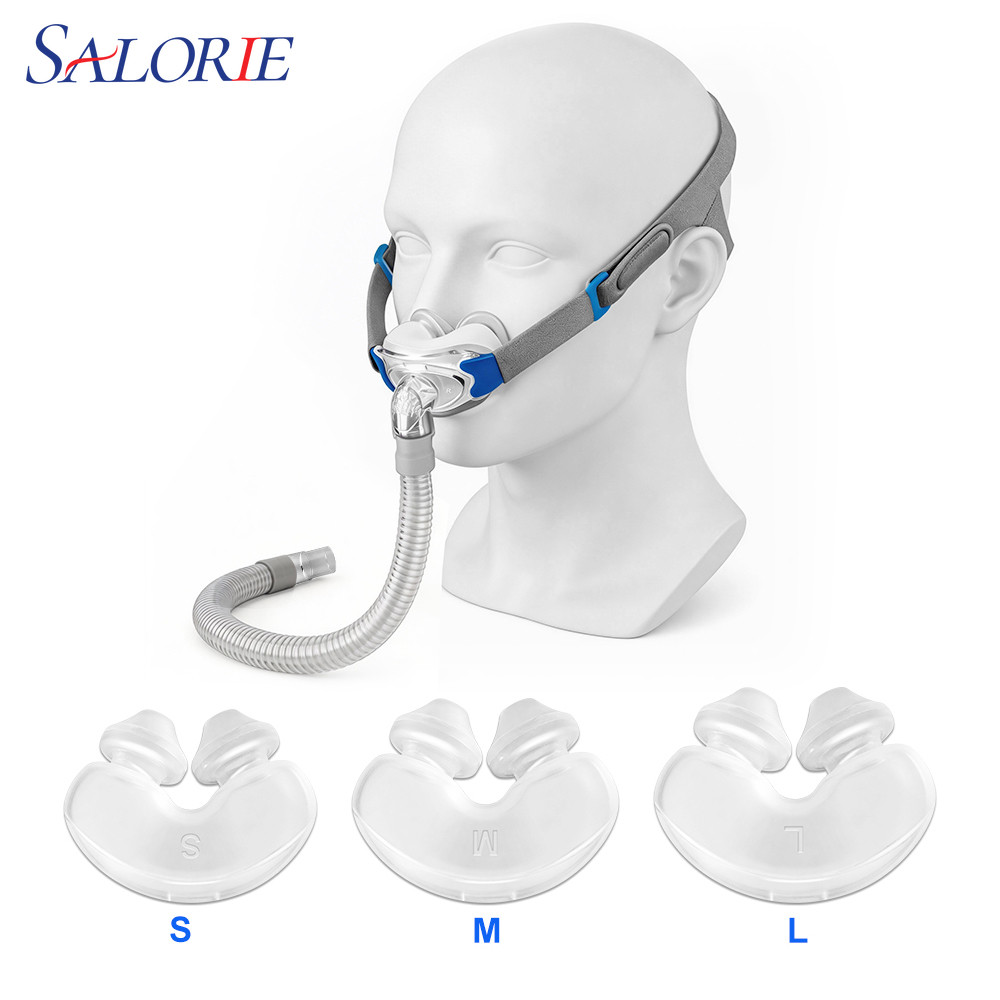 P10 จมูกหมอนหน้ากากสําหรับ Cpap Auto Machine Include SML สามขนาดซิลิโคนเบาะ All In One แพคเกจหมวกเหมาะกับ 22 มม.
