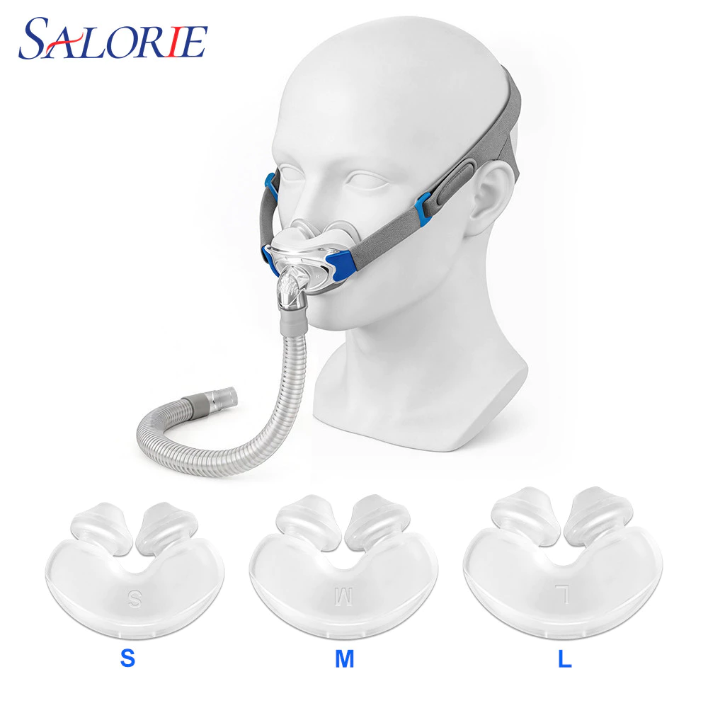 P10 จมูกหมอนหน้ากากสําหรับ Cpap Auto Machine Include SML สามขนาดซิลิโคนเบาะ All In One แพคเกจหมวกเหมาะกับ 22 มม.