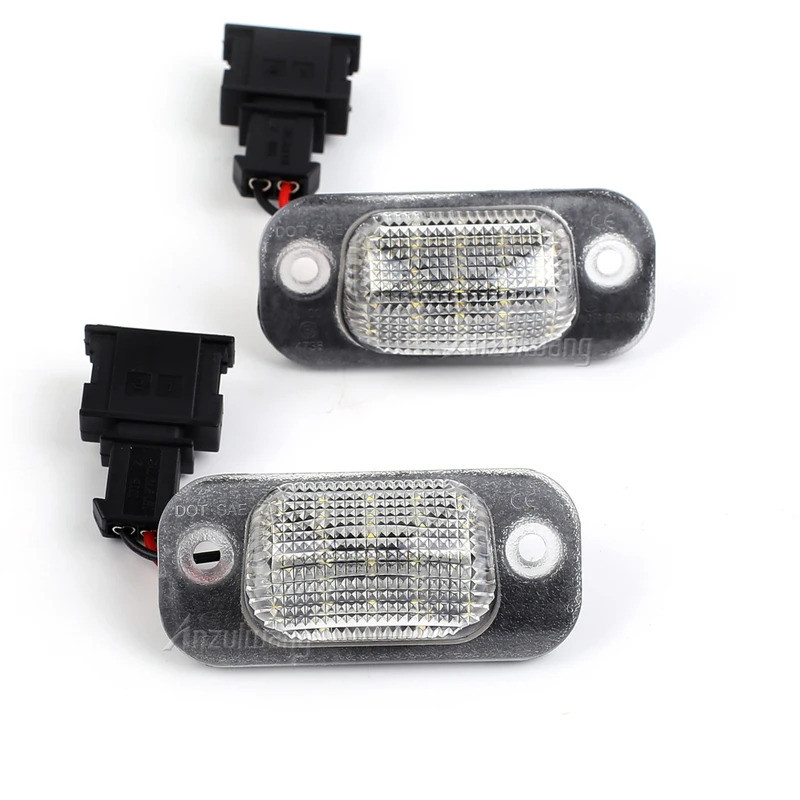 2 ชิ้นสีขาว LED ป้ายทะเบียน 1993-1998 สําหรับ VW Golf 3 Cabriolet 1E7 1996-2002 สําหรับที่นั่ง Cordo