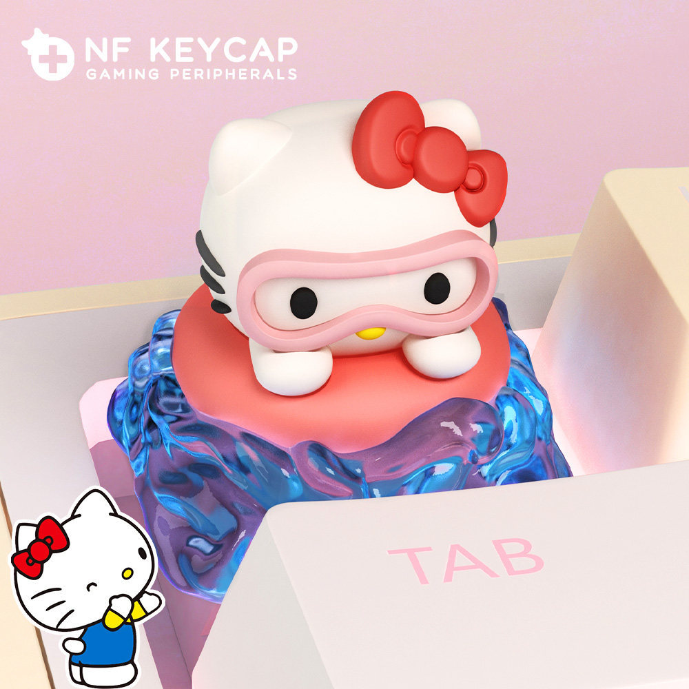 [Just Keycap] การ์ตูน Keycap คีย์บอร์ดเปลี่ยนคีย์ hellokitty Keycap อุปกรณ์ต่อพ่วงว่ายน้ํา Hello Kit