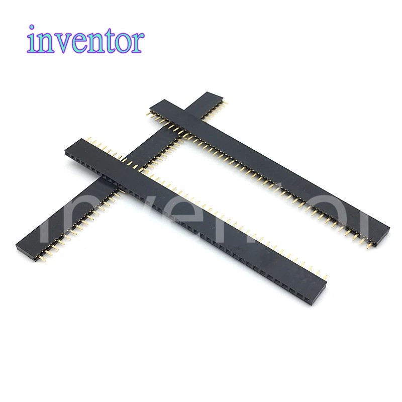 10PCS 1X40 PIN เดี่ยวแถวตรงหญิง PIN Header 2.54 มม.Pitch Strip Connector ซ็อกเก็ต 40P 40PIN 40 PIN ส