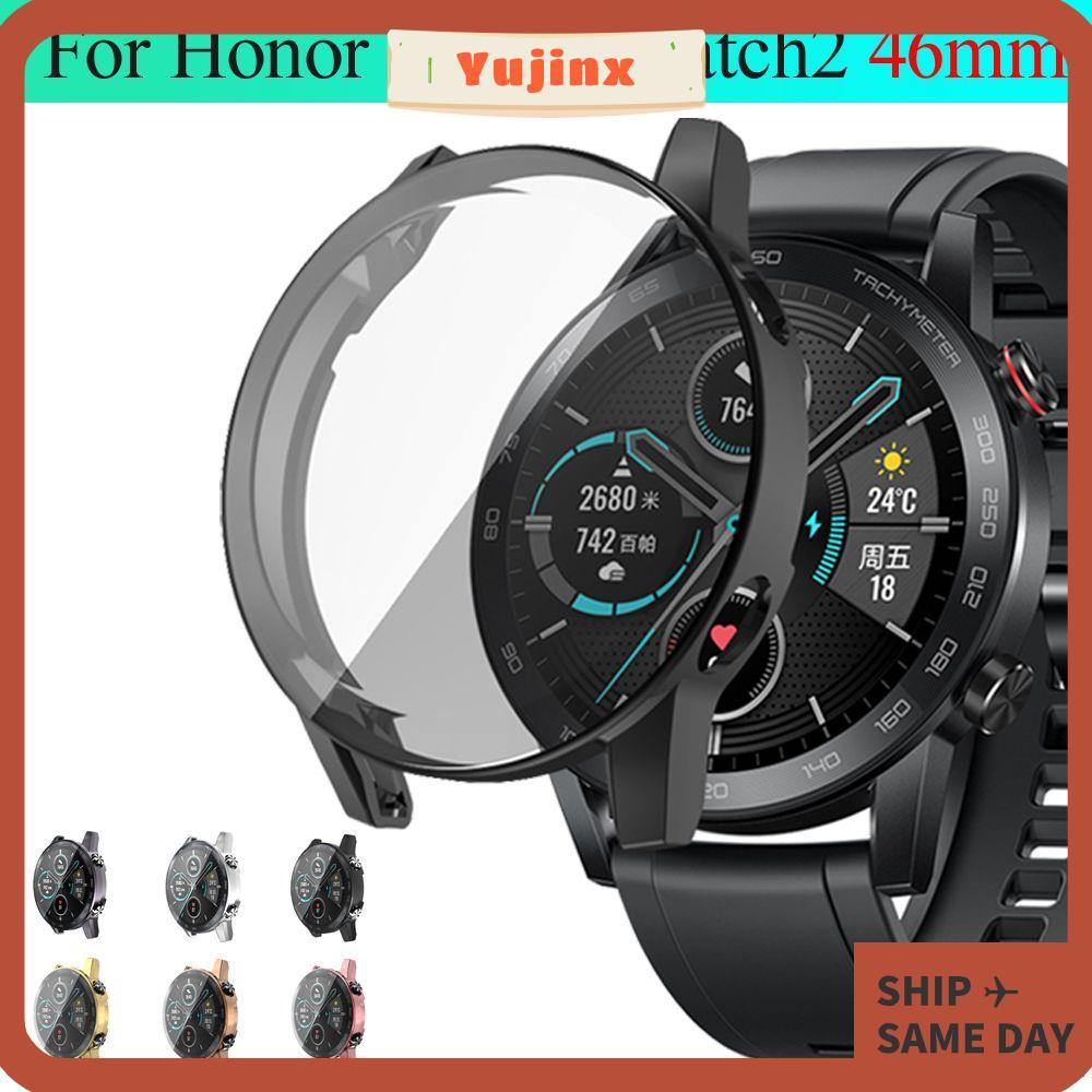 YUJINX ป้องกันหน้าจอเกราะป้องกัน Ultra Thin Slim 360 คลุมทั้งหมดสําหรับ Honor Magic Watch 2 46 มม