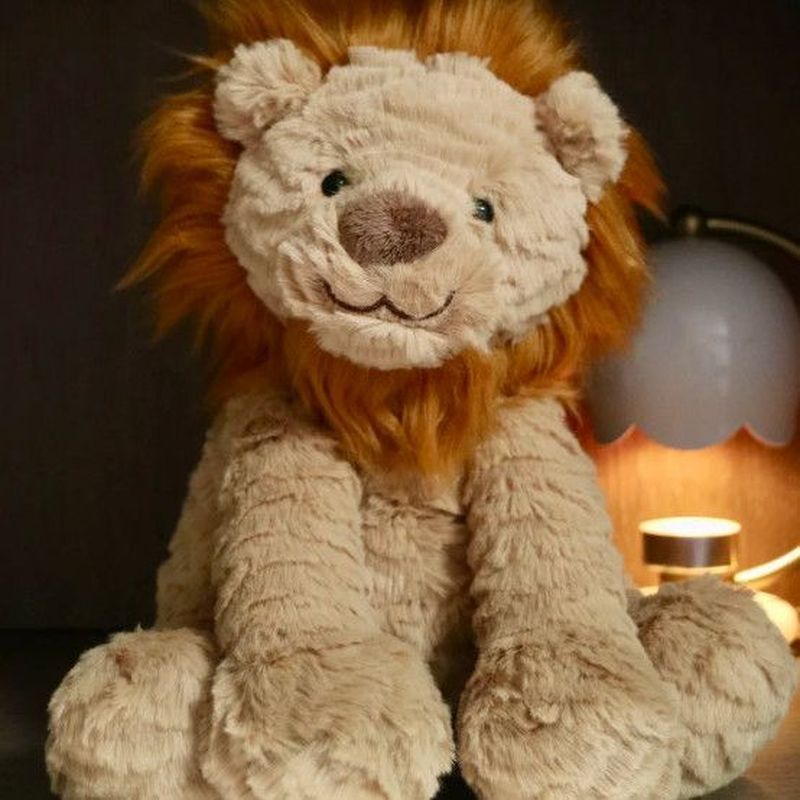 【พร้อมส่ง】jellycat ของแท้ เคส พวงกุญแจ ตุ๊กตา official keychain JELLYCAT Puddlewuddle Lion Medium 23