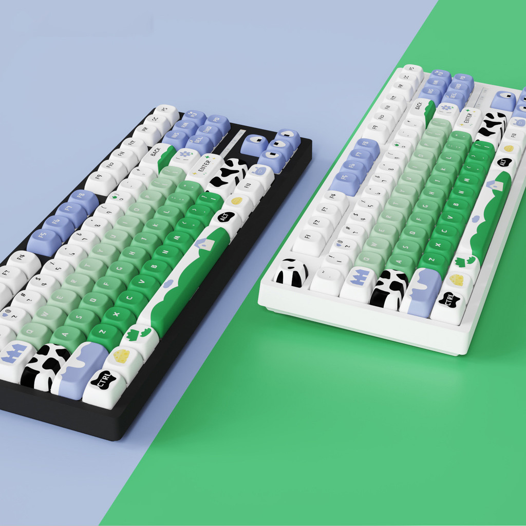 Summer Ranch MOA Profle Keycaps 121 คีย์ห้าด้าน Dye Sub PBT Keycaps สําหรับคีย์บอร์ดแบบกลไก