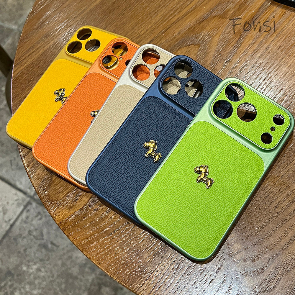 ใหม่หน้าต่างขนาดใหญ่น่ารักหนังโพนี่เคสโทรศัพท์สําหรับ ไอโฟน 17 16 15 14 13 มือโปร สูงสุด
