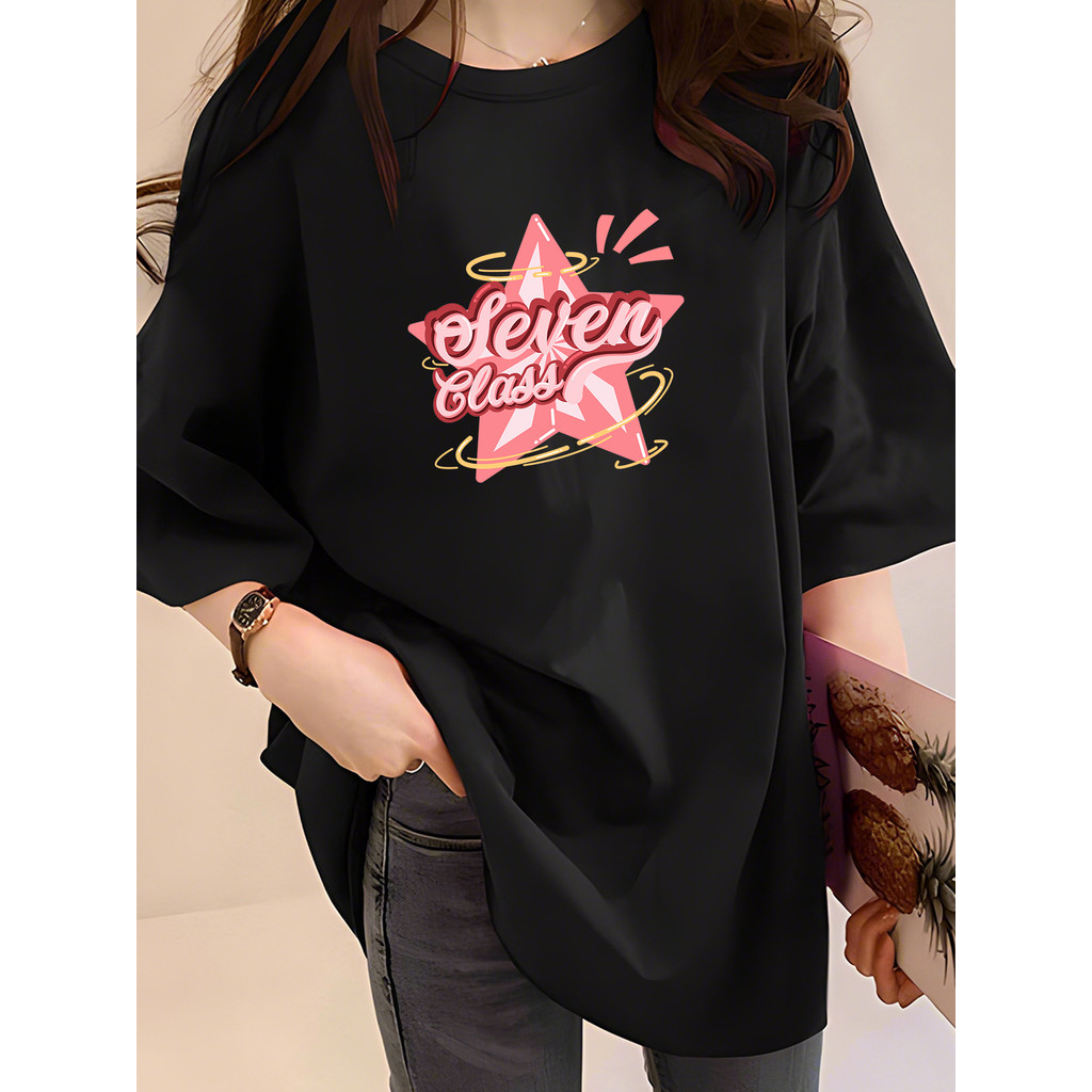 2G3147 Tshirt ผู้หญิง Plus ขนาดเสื้อผ้า T เสื้อ Crop Top ผู้หญิง T เสื้อเสื้อรอบคอ P