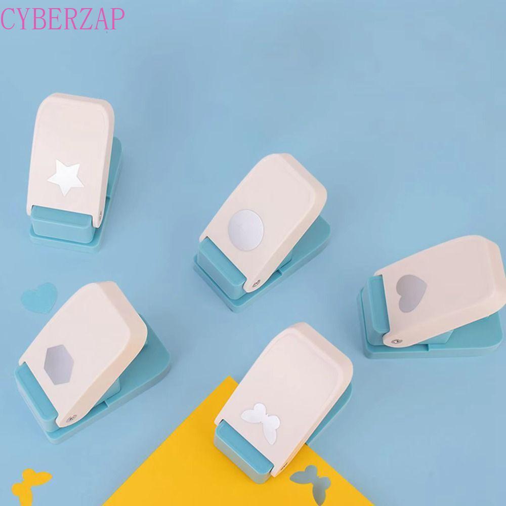 CYBERZAP Stamp Border Punch, Stamp Shape Punches Maker ลายนูน|เครื่องเขียน Hole Puncher ตัดหัตถกรรมก
