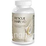 Rescue Hair 911 Support Formula Natural Hair Growth อาหารเสริมพร้อมไบโอติน วิตามินซี สังกะสี - 60 เม