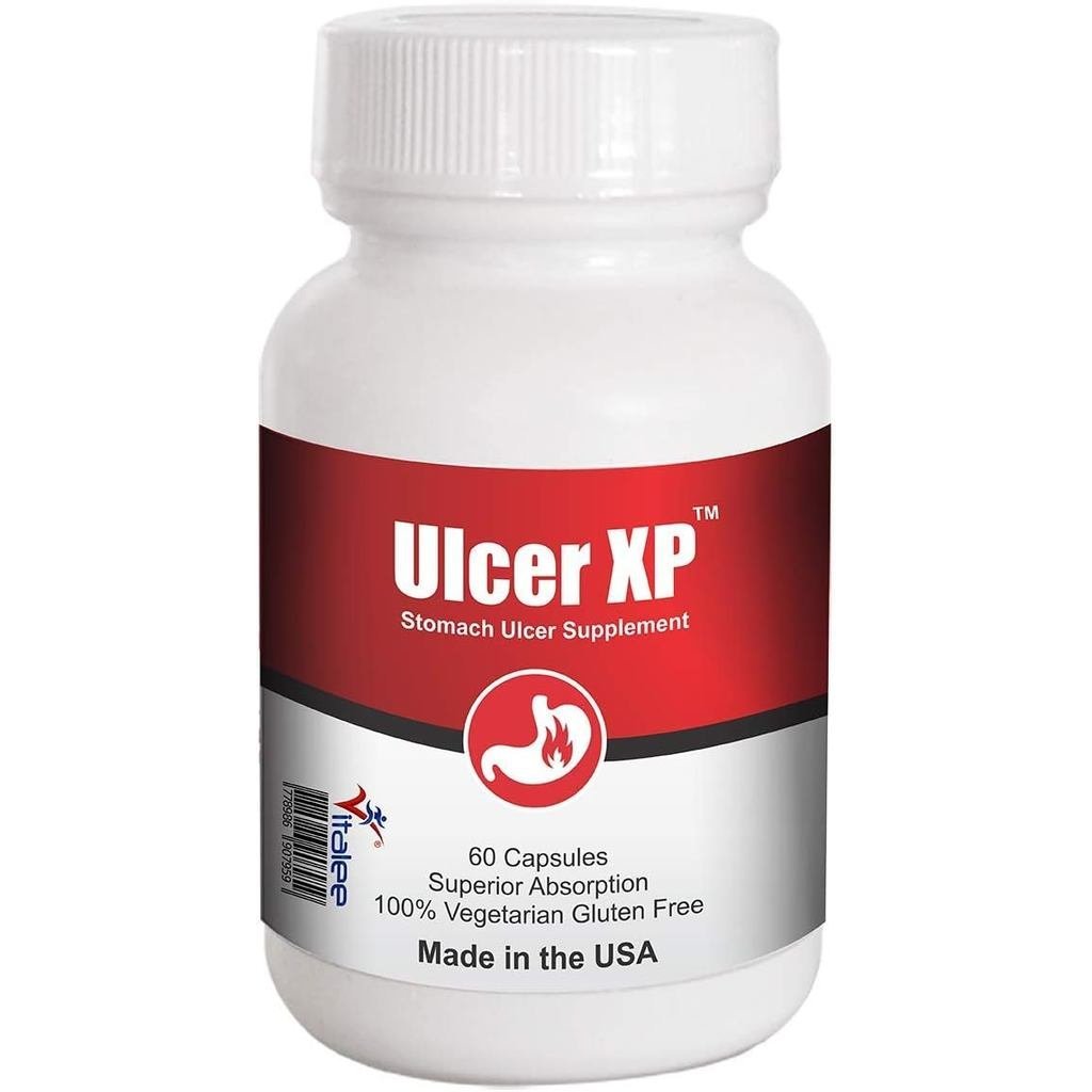 Vitalee Ulcer XP- กระเพาะอาหาร Ulcer อาหารเสริมจากธรรมชาติ (60 แคปซูล)