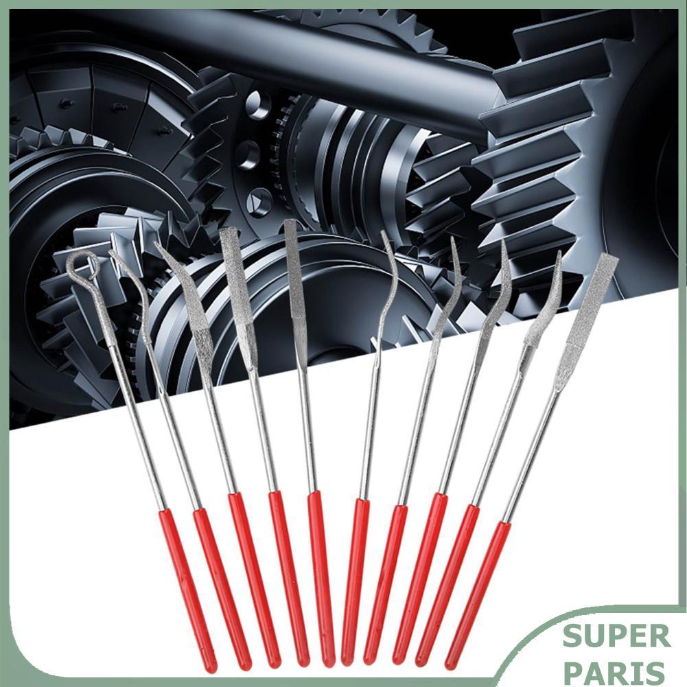 superparis Fafeicy ชุดแฟ้มคละมินิ Riffler เข็ม ขัดทั่วไป บดรูปพิเศษ มัลติฟังก์ชั่น เครื่องมือคู่มือ แฟ้มและตะไบ