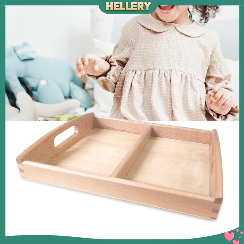 [HelleryTH] ถาดคัดแยกไม้มอนเตสซอรี่แหล่งหูในช่วงต้นการสอนสองช่อง