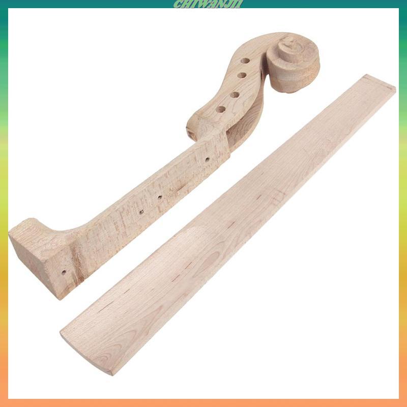 [เท่าไหร่1] สครับคอเมเปิ้ล Peg Hole + Fingerboard Fretboard สําหรับเครื่องทําไวโอลิน 4/4 Accs