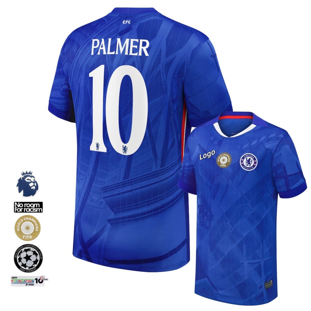 S-XXXXL 2025/26 Fans Edition Chelsea Home Football Jersey Short Sleeve Mens Jersey Street Jersey