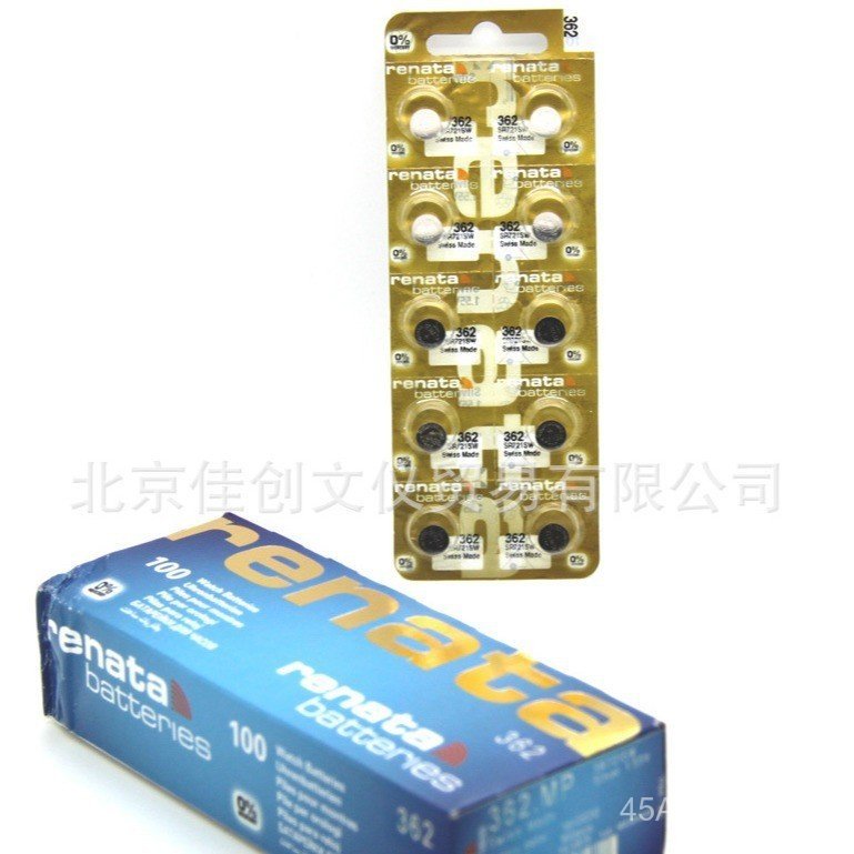 แบตเตอรี่ปุ่มนาฬิกา Renata Swiss Gold Pack 362 Swaki SR721SW ซิลเวอร์ออกไซด์ 1.55V