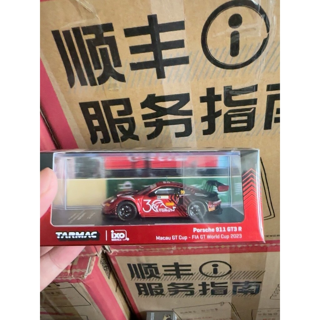 [นิทรรศการโมเดลปักกิ่ง hec] tw+tarmac+works Porsche 911+GT3+R+Macau+GT+Cup+-+FIA+GT+World+Cup+2023+L