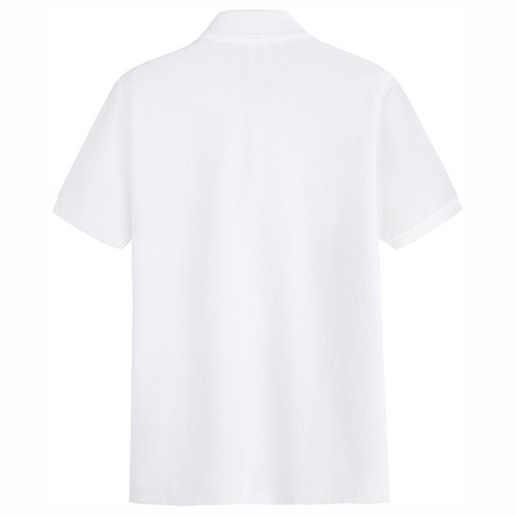 เล่นเสื้อโปโลผู้ชายหัวใจเย็บปักถักร้อยผ้าฝ้ายระบายอากาศผ้า รูปที่ 5