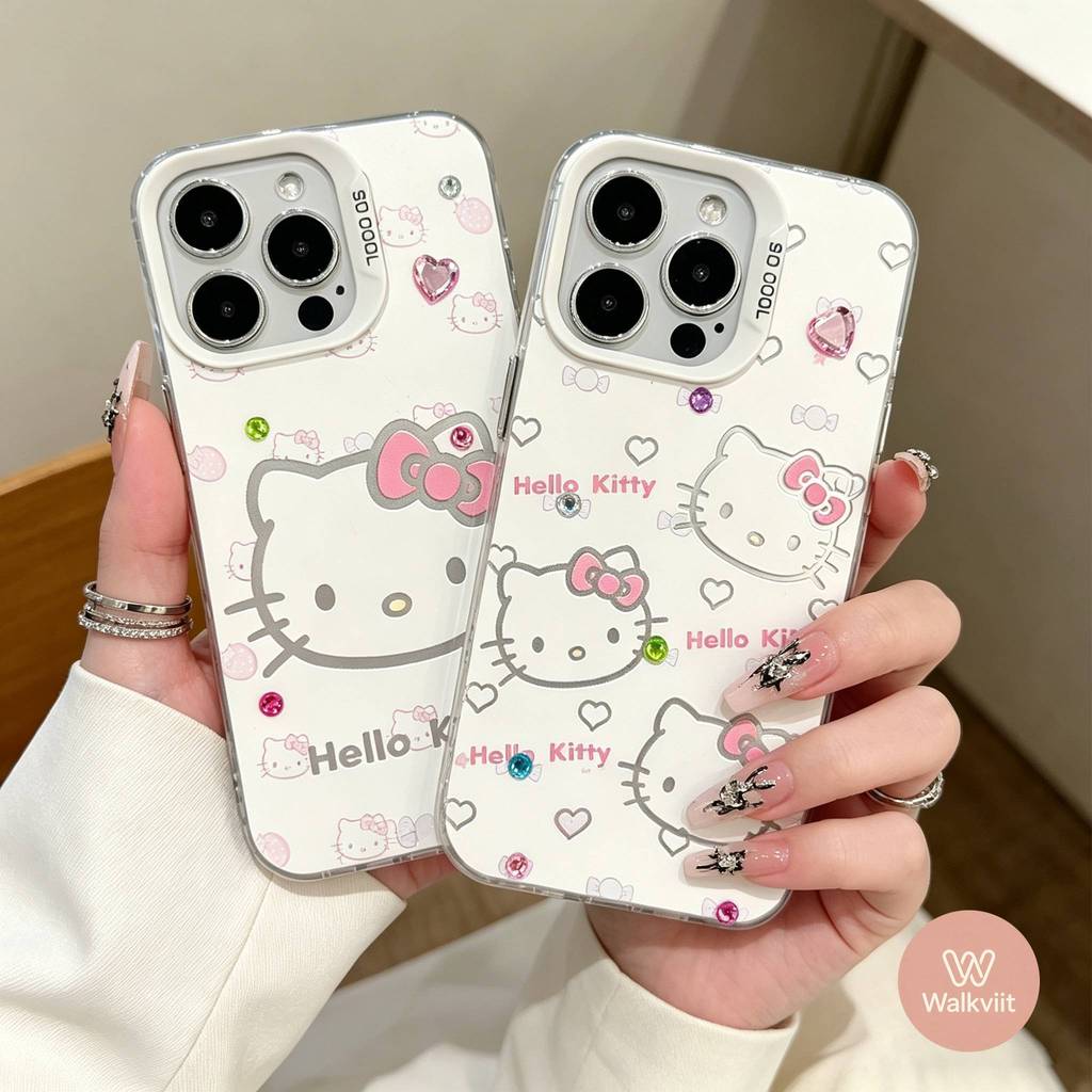 เคส OPPO A54 A57 A58 A60 A76 A52 A16 A17 A18 A3 A31 A35 A38 A3X A5i A6X A15 A3s ลาย Hello Kitty คริสตัลสวย น่ารัก อินส์ ราคา ถูกที่สุด ดีลบีเคเค