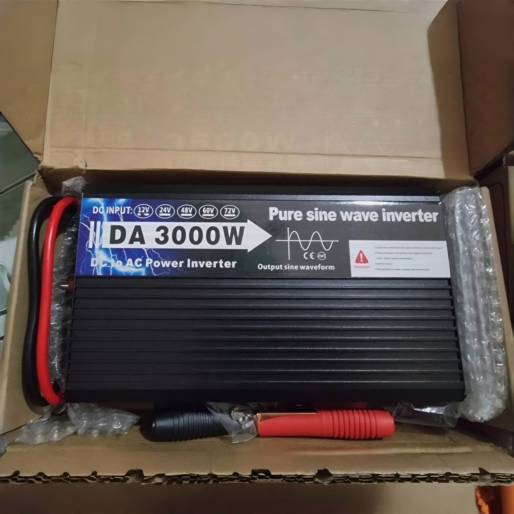 อินเวอร์เตอร์ 3500W/5000W แปลงไฟ 12V/24V ประหยัดพลัง