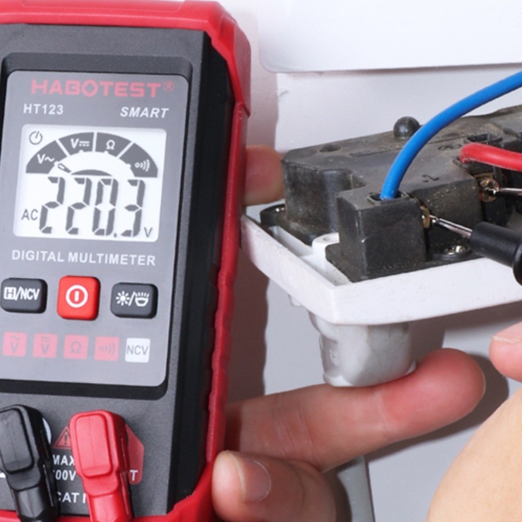 HABOTEST HABOTEST HT123 Pocket Smart Automatic Burn-Proof Digital Display Multimeter ไม่จําเป็นต้องเ