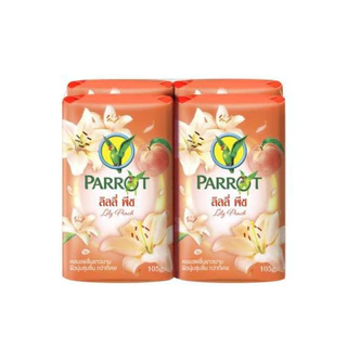 สบู่นกแก้ว Parrot 105กรัม แพค 4 ก้อน ใหญ่คุ้มจุใจ