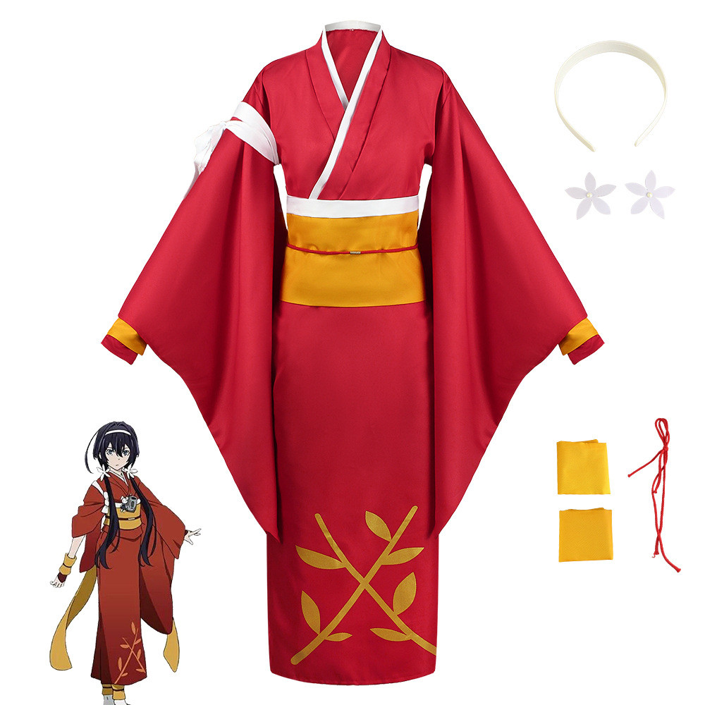 Bungo Stray Dogs Izumi Kagura cosplay costume red kimono yukata Yasha Shirayuki Izumi Kagura cosplay