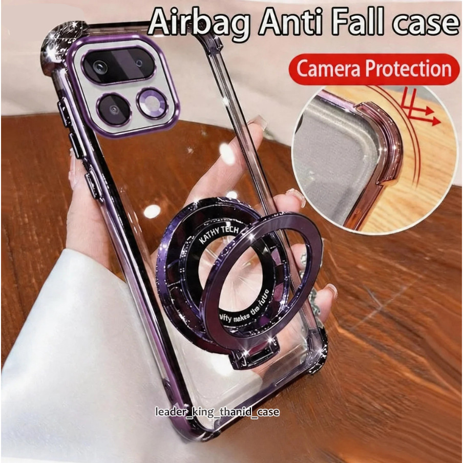 เคส กันกล้อง สำหรับ Realme 16 16Pro 16Pro + C100 5G Note80 C83 C85 15X เคสกันกระแทก พร้อมส่งในไทย งานหรู พร้อมขาตั้ง 059