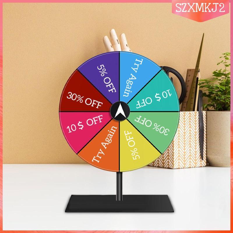 [szxmkj2] โต๊ะรางวัล Turntable Easy Assembly Lucky Draw Roulette Wheel สําหรับการสอน