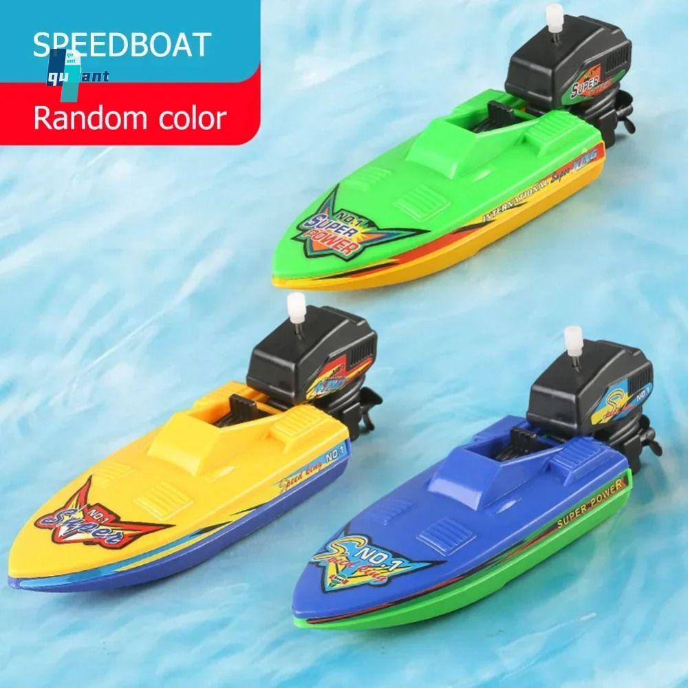 QUANTUMSKY Speed Boat Boat Boat Wind Up Toy, Speed Boat Boat Small Steamboat Motorboat Clockwork Toy