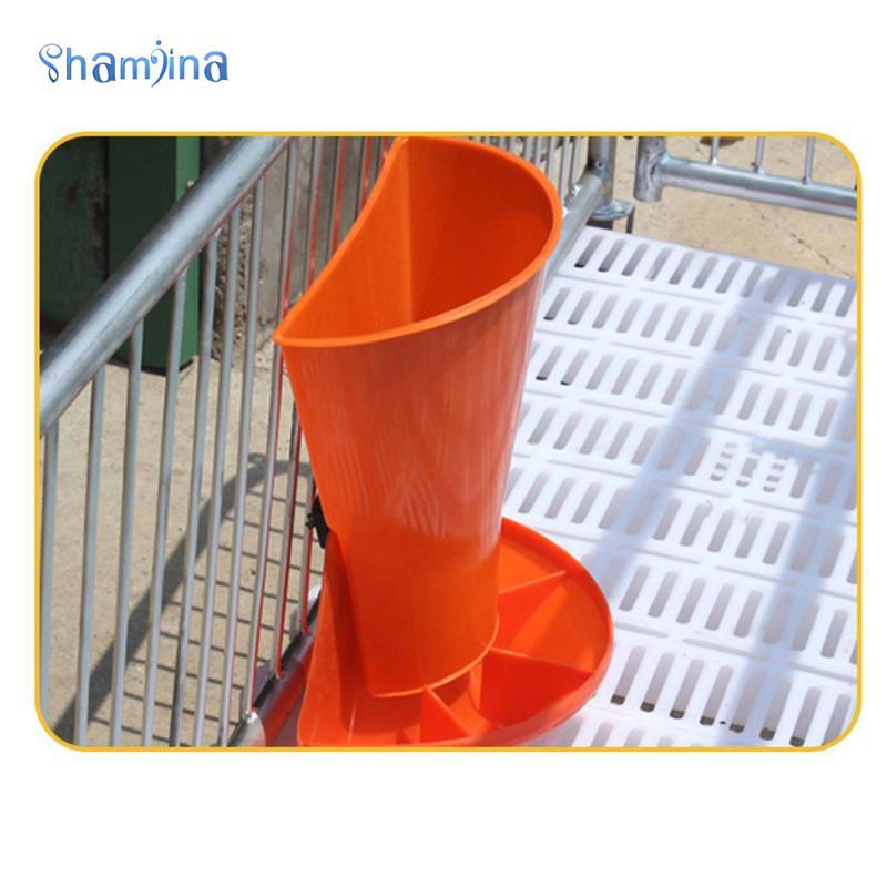 [แชมจินา] หน้า พลาสติกลูกหมูชามอาหารรางถังติดผนังป้อนสําหรับปศุสัตว์ลูกวัวสัตว์ปีกให้อาหารสัตว์ขนาดเล็ก