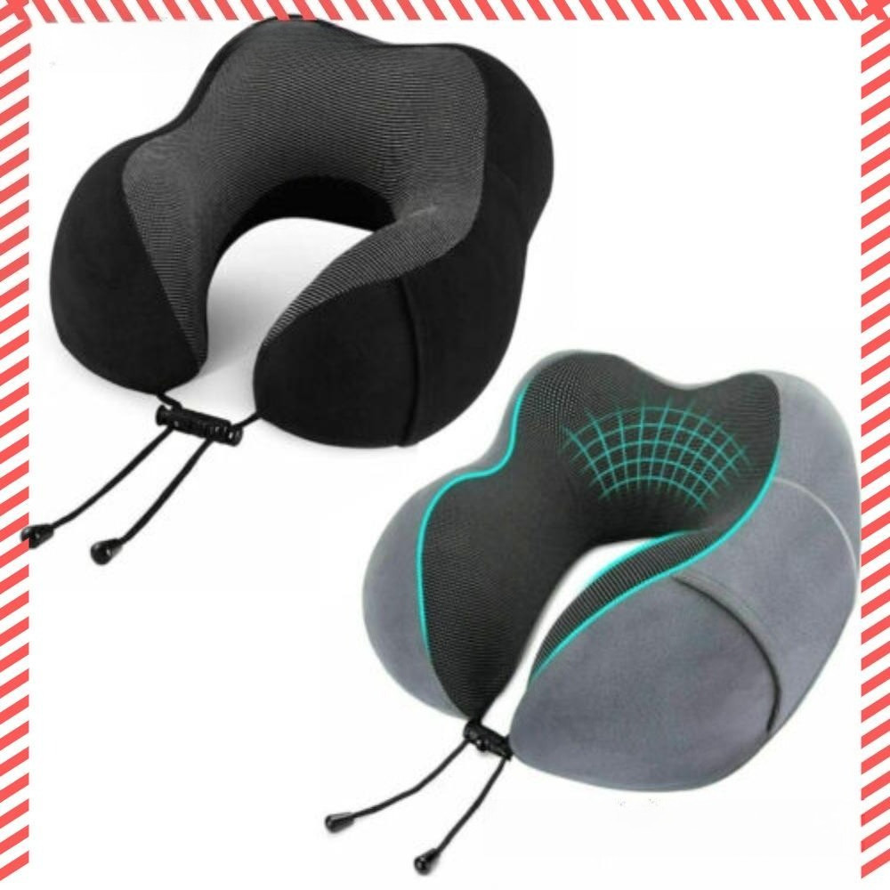 หมอนรองคอสุขภาพ Uothhasome รูปตัว U ขนาด 30*25*15 ซม. | ระบบพกพาไร้กระเป๋า สะดวกมาก | ฟื้นตัวช้า คอย