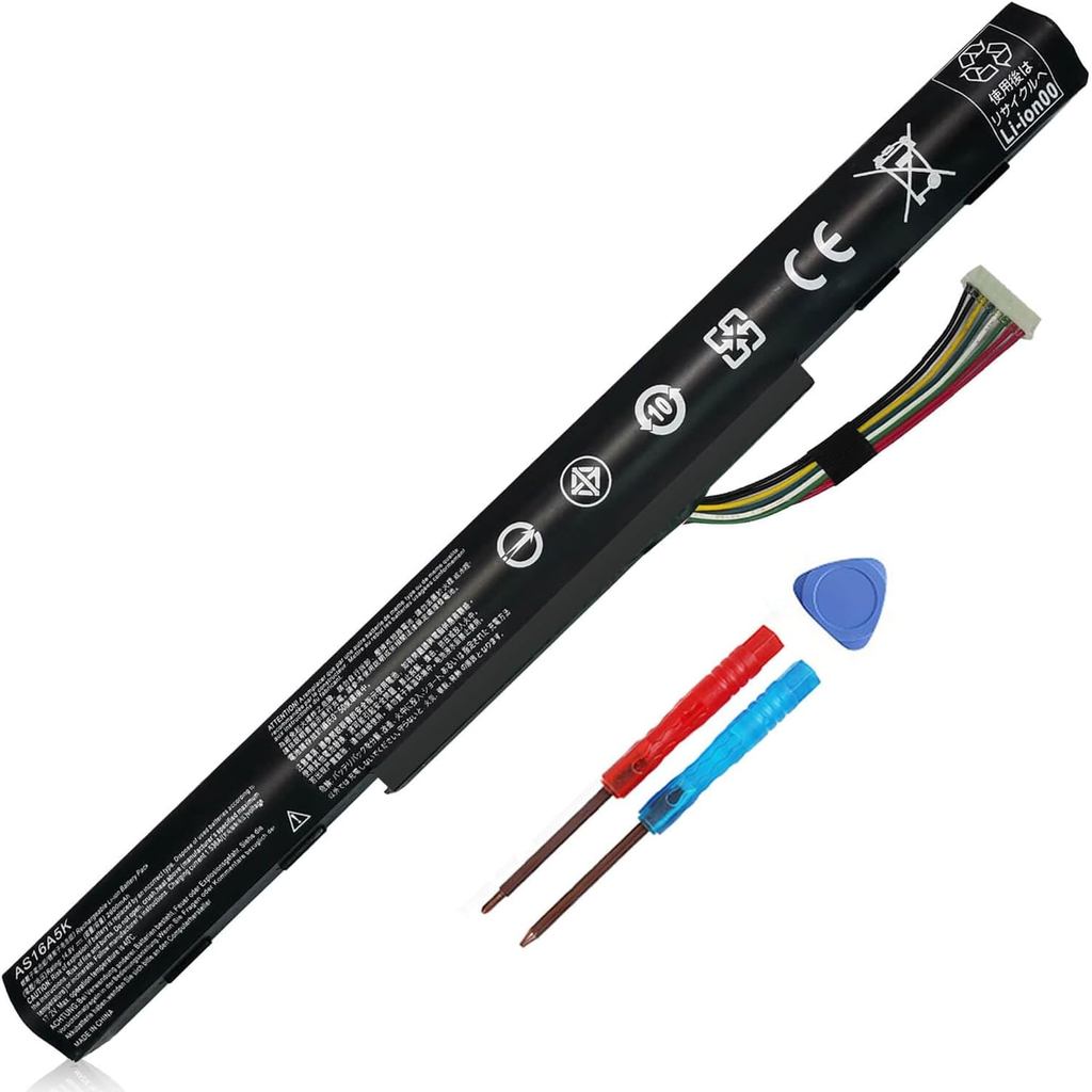 AS16A5K AS16A8K 4ICR19/66 แบตเตอรี่สําหรับ Acer Aspire E15 E5-575 N16Q2 E5-576G E5-575 E5-576G E5-57