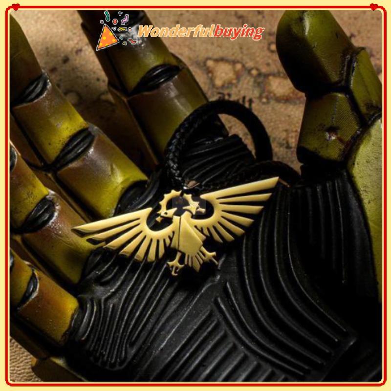 สร้อยคอมีจี้ Warhammer 40K Empire Eagle สำหรับผู้ชาย - เครื่องประดับพรีเมียม