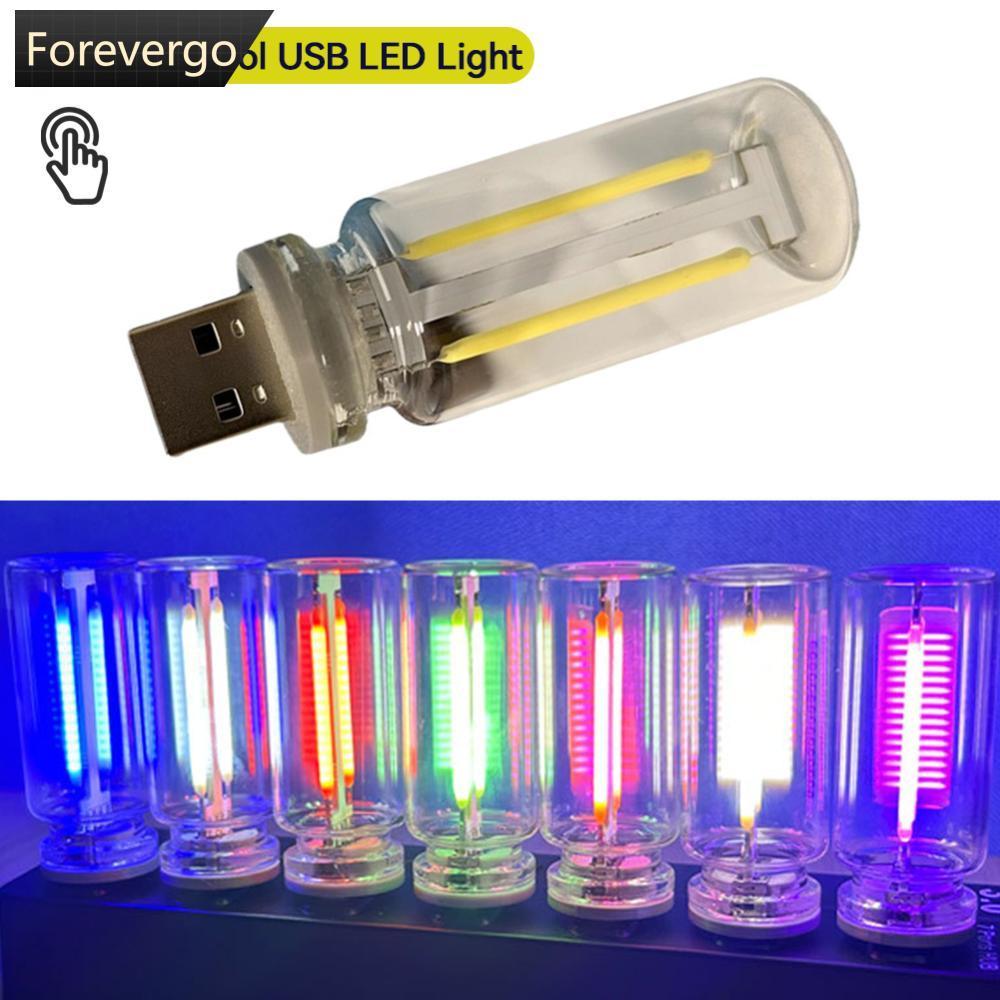 FVG 1 PC Touch Control รถ USB LED บรรยากาศหลอดไฟไส้โคมไฟ LED Filament Night ตกแต่ง