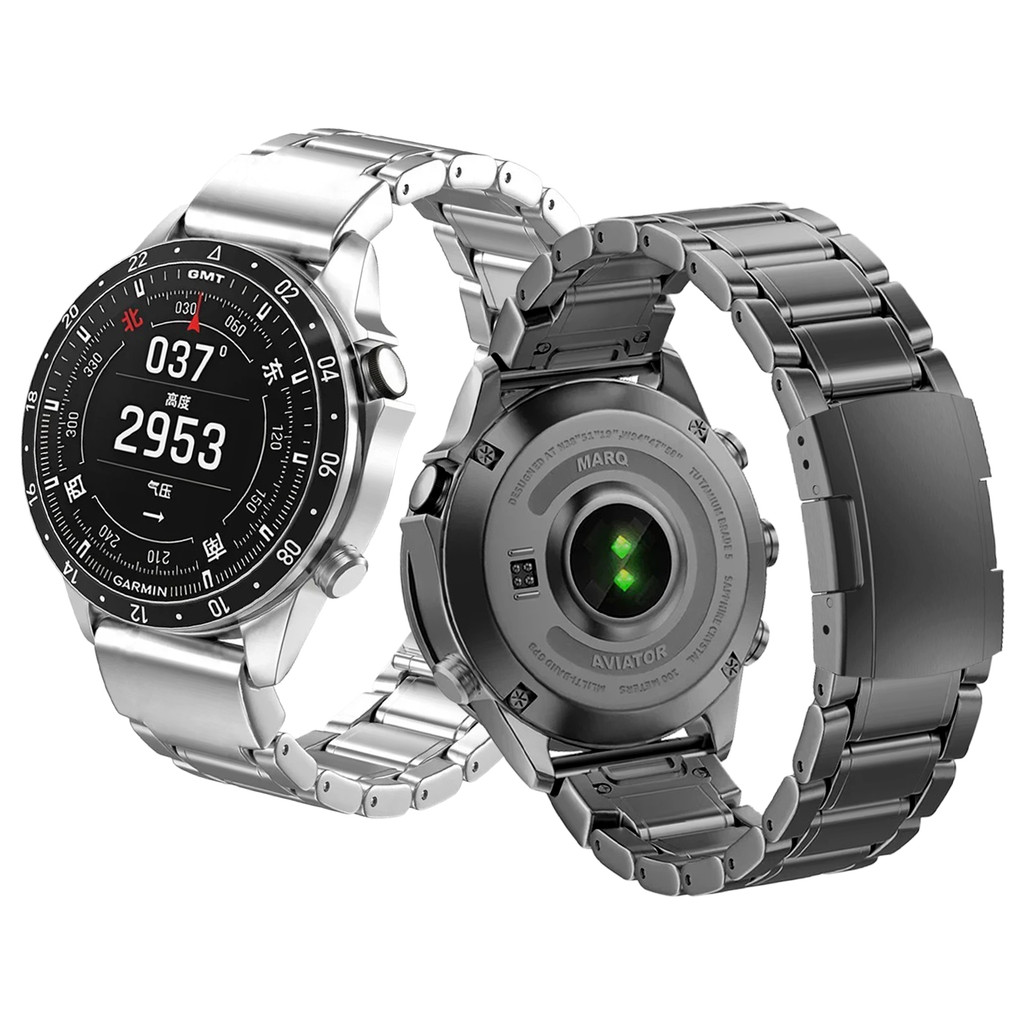 22 มม.26 มม.โลหะไทเทเนียมสายคล้องคอธุรกิจสไตล์สร้อยข้อมือ QuickFit สําหรับ Garmin Fenix 8 E 7 7X Pro