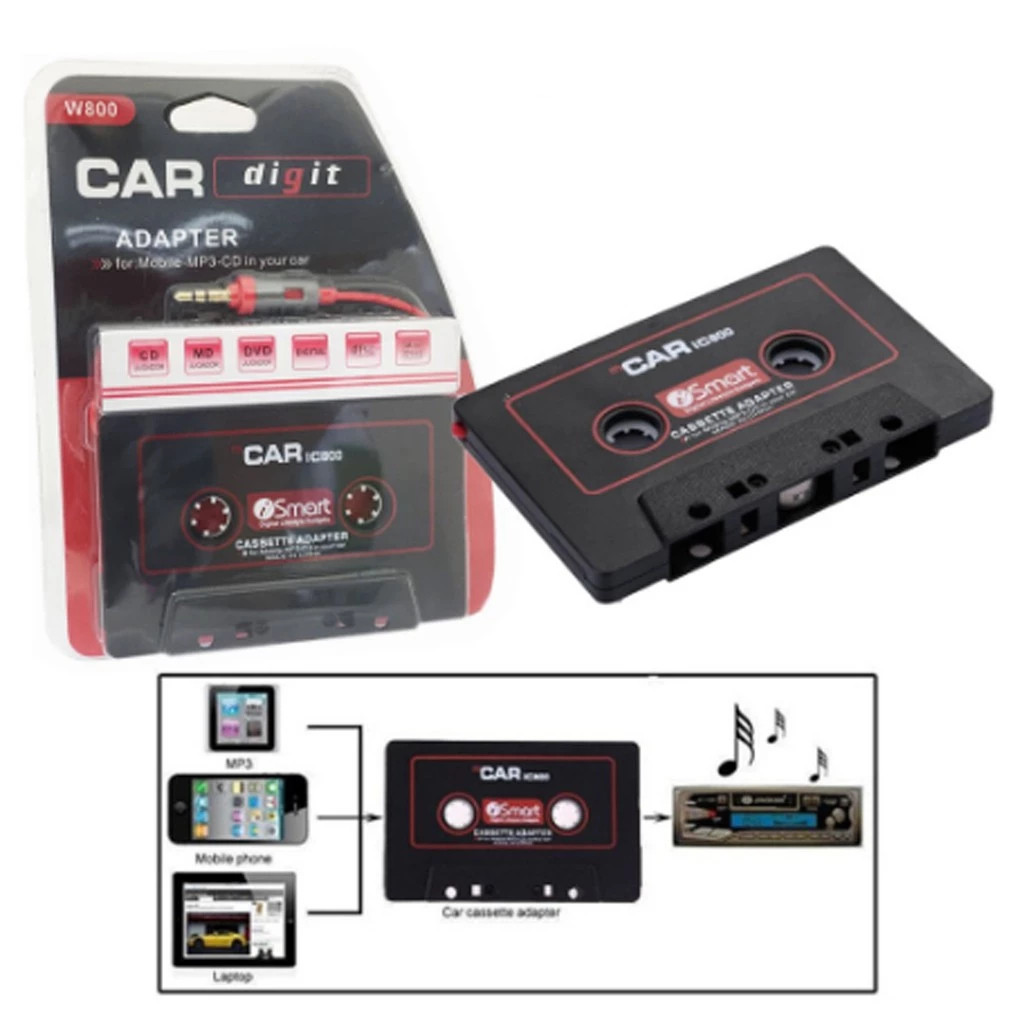 เทปใบ้ 3.5mm Jack Plug Car Cassette Tape Adapter Cassette Mp3 Player Converter