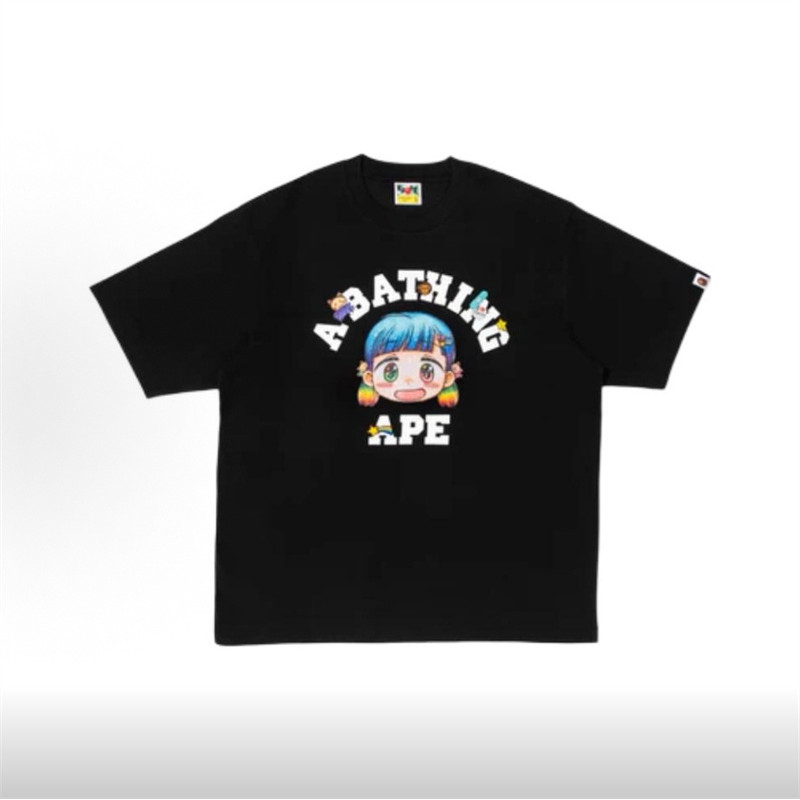 เสื้อยืดแขนสั้นผ้าฝ้ายลายการ์ตูน สำหรับทุกไซซ์ สวมใส่ง่ายในฤดูร้อน