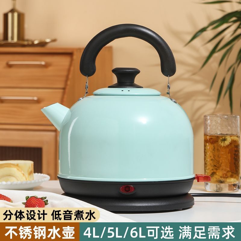 304不锈钢电热水壶大容量电水壶烧水壶茶壶自动断电分体家用防烫12.22304 Stainless Steel Electric Kettle, Large-capacity Electric Ket