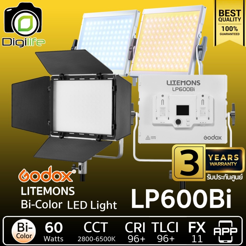 Godox LED Litemons LP600Bi 60W 2800-6500K - รับประกันศูนย์ Godox Thailand 3ปี / Digilife Thailand