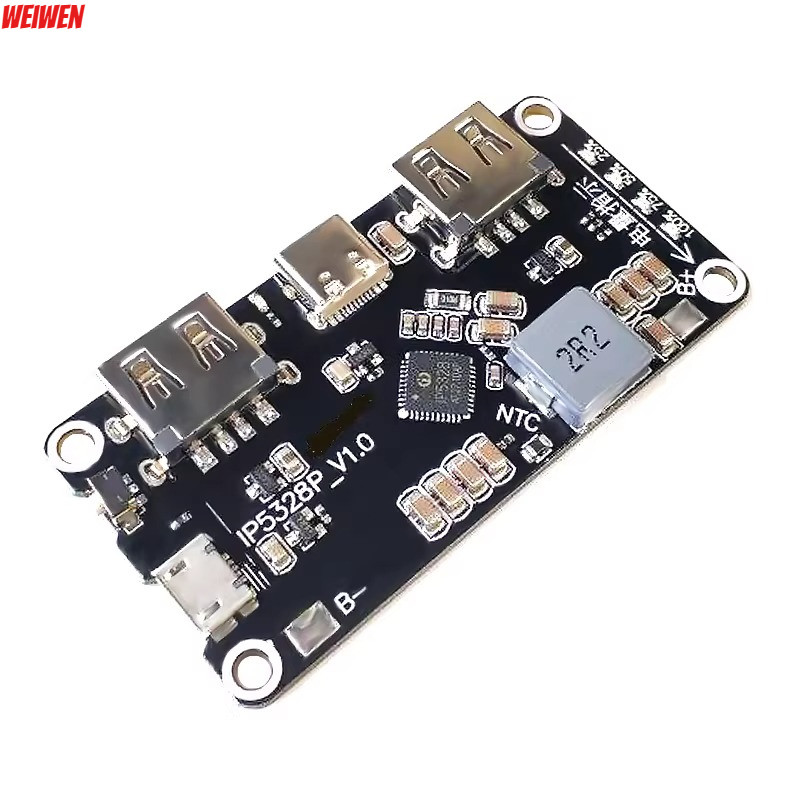 IP5328P ชาร์จสมบัติสองทาง Fast CHARGING โมดูล Power Bank เมนบอร์ด 3.7V ถึง 5V9V12V Booster