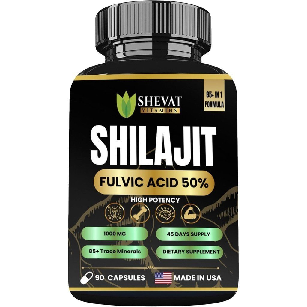 90 Shilajit แคปซูลสําหรับผู้ชายและผู้หญิง 22000 มก. พร้อม 50% shilajit Fulvic acid organic Himalayan