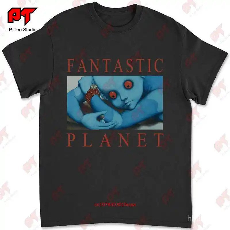 Fantastic Planet Le Planete Sauvage Science Fiction Tiwa & Terr 209 เสื้อยืด KBBO