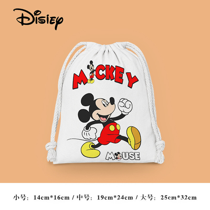 Mickey กระเป๋าหูรูด ลายการ์ตูน สําหรับเดินทาง จัดเก็บชุดชั้นใน เครื่องสําอาง ของใช้พกพา